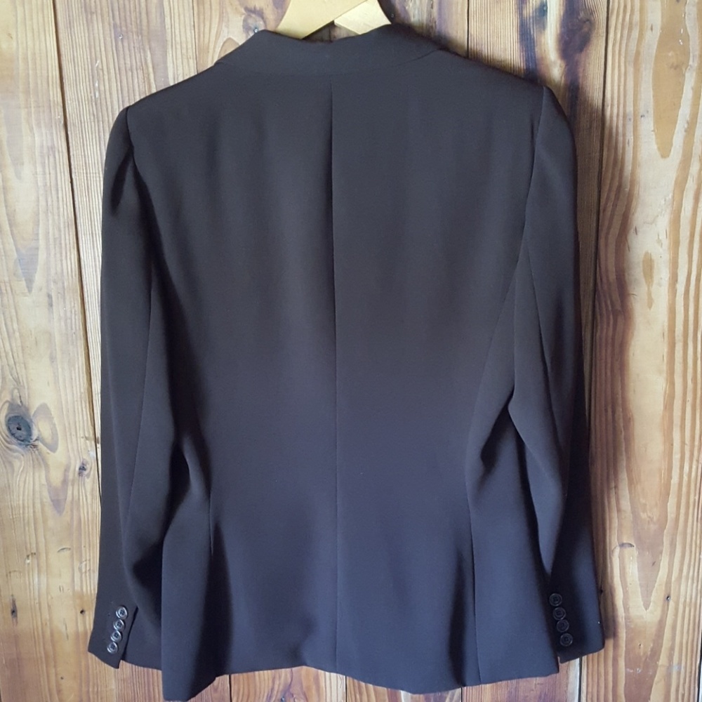 Brown Blazer Jacket, Business Casual Office Career, Size 10 - Picture 4 of 6